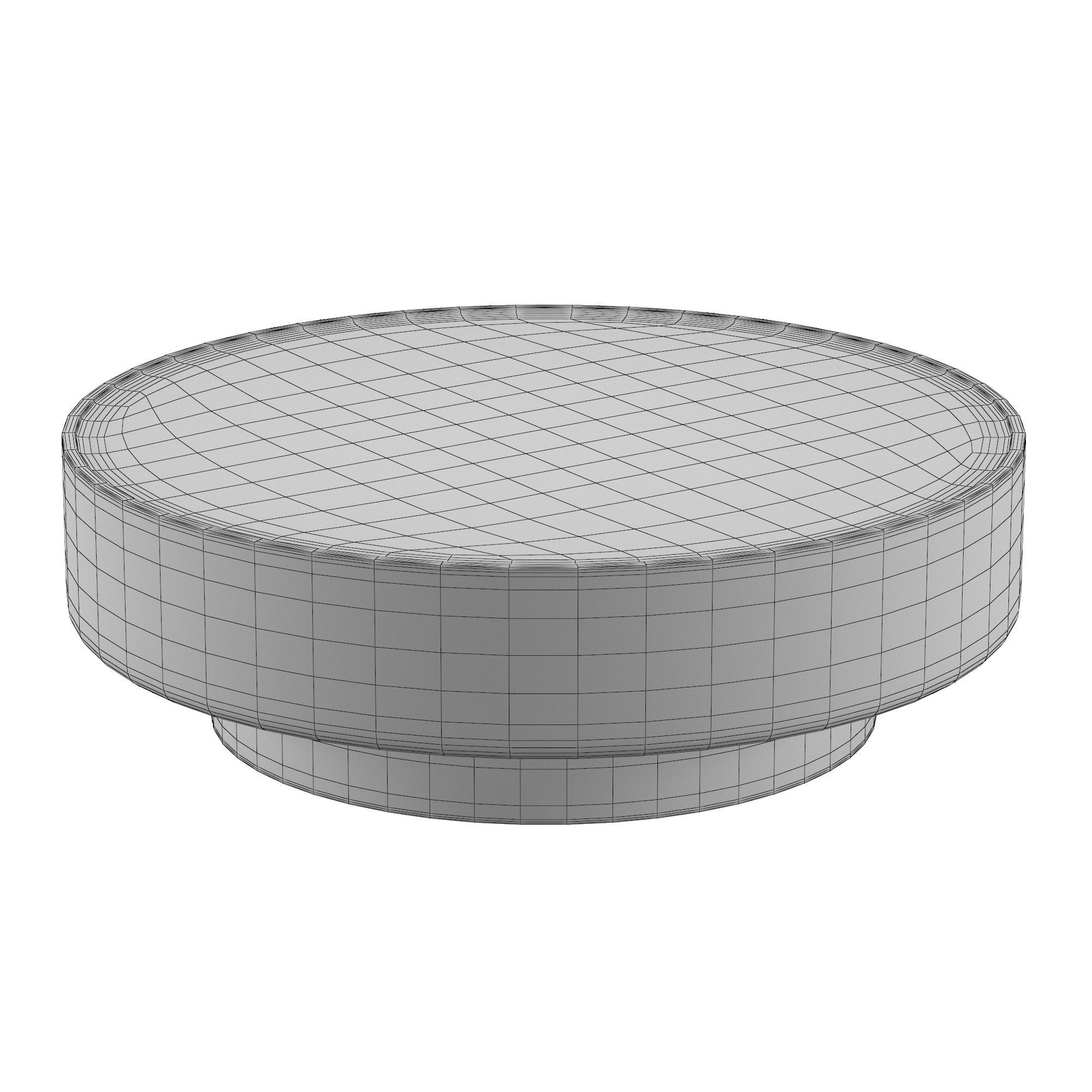 VITOLO CARVED ROUND COFFEE TABLE 3D model_7