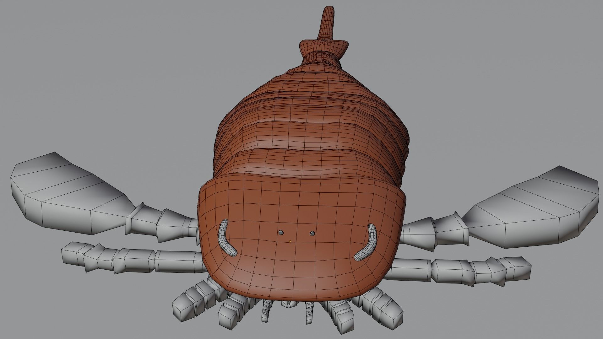 Eurypterus Remipes Free low-poly 3D model_5