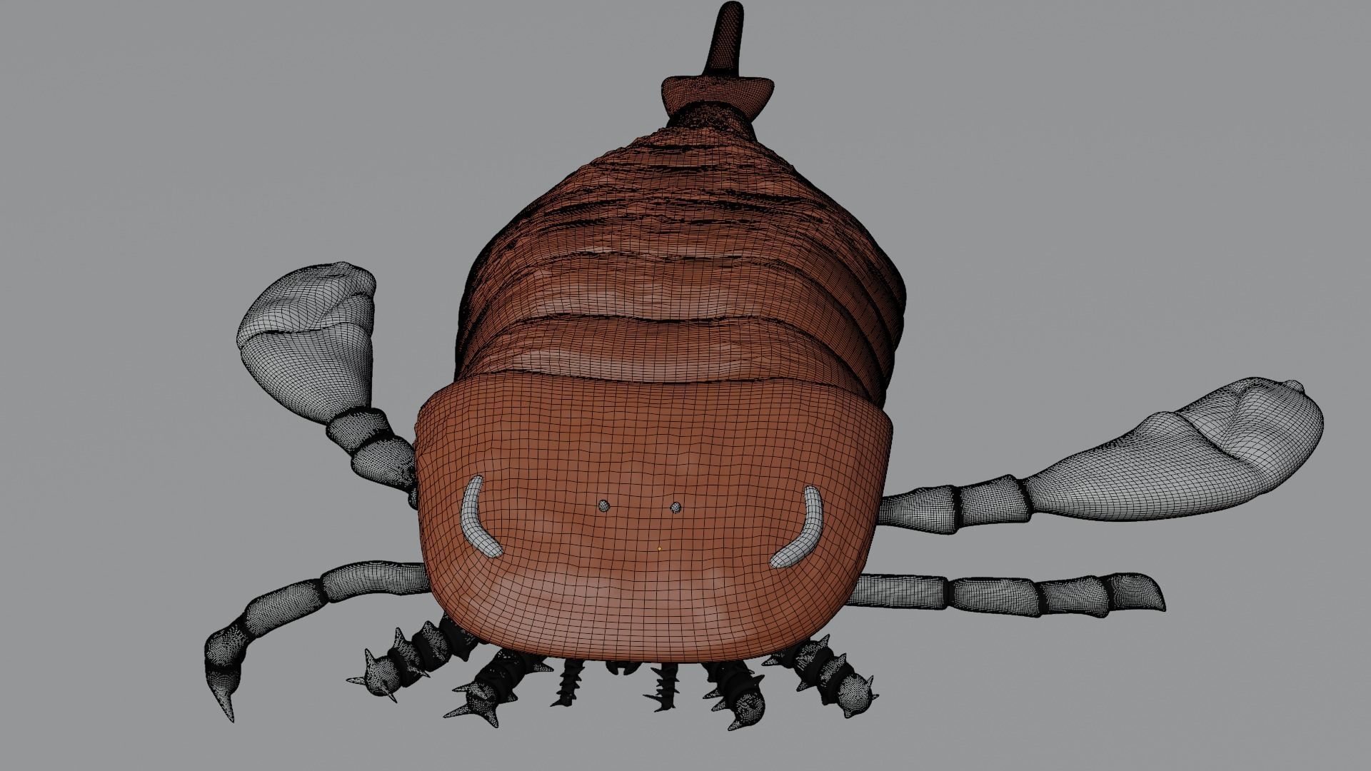 Eurypterus Remipes Free low-poly 3D model_4