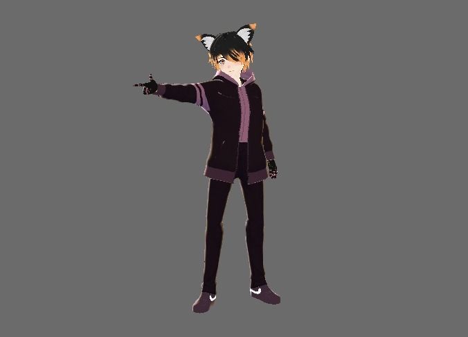 3d male anime character  for gaming vrchat and also for  Vtubing Low-poly 3D model_7
