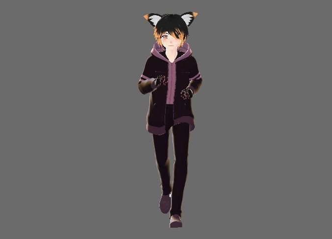 3d male anime character  for gaming vrchat and also for  Vtubing Low-poly 3D model_11