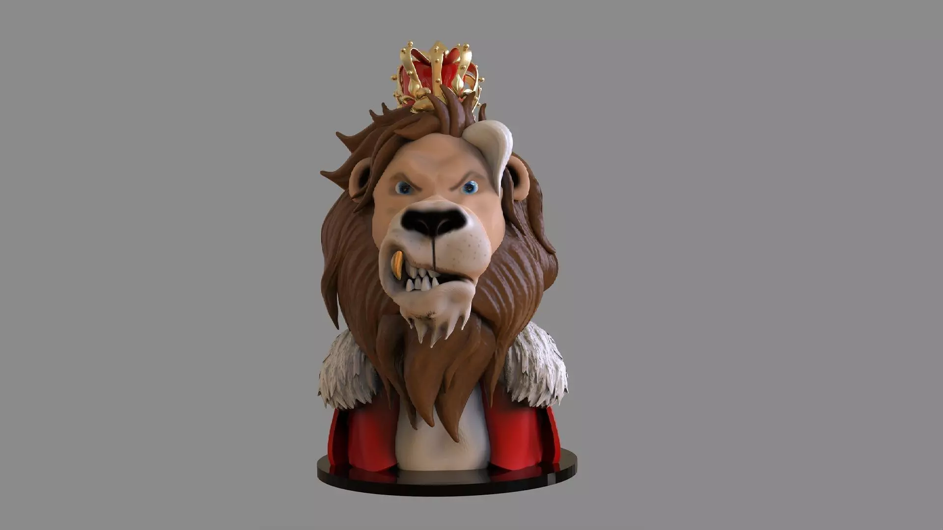 Lion King Bust 3D print model_0