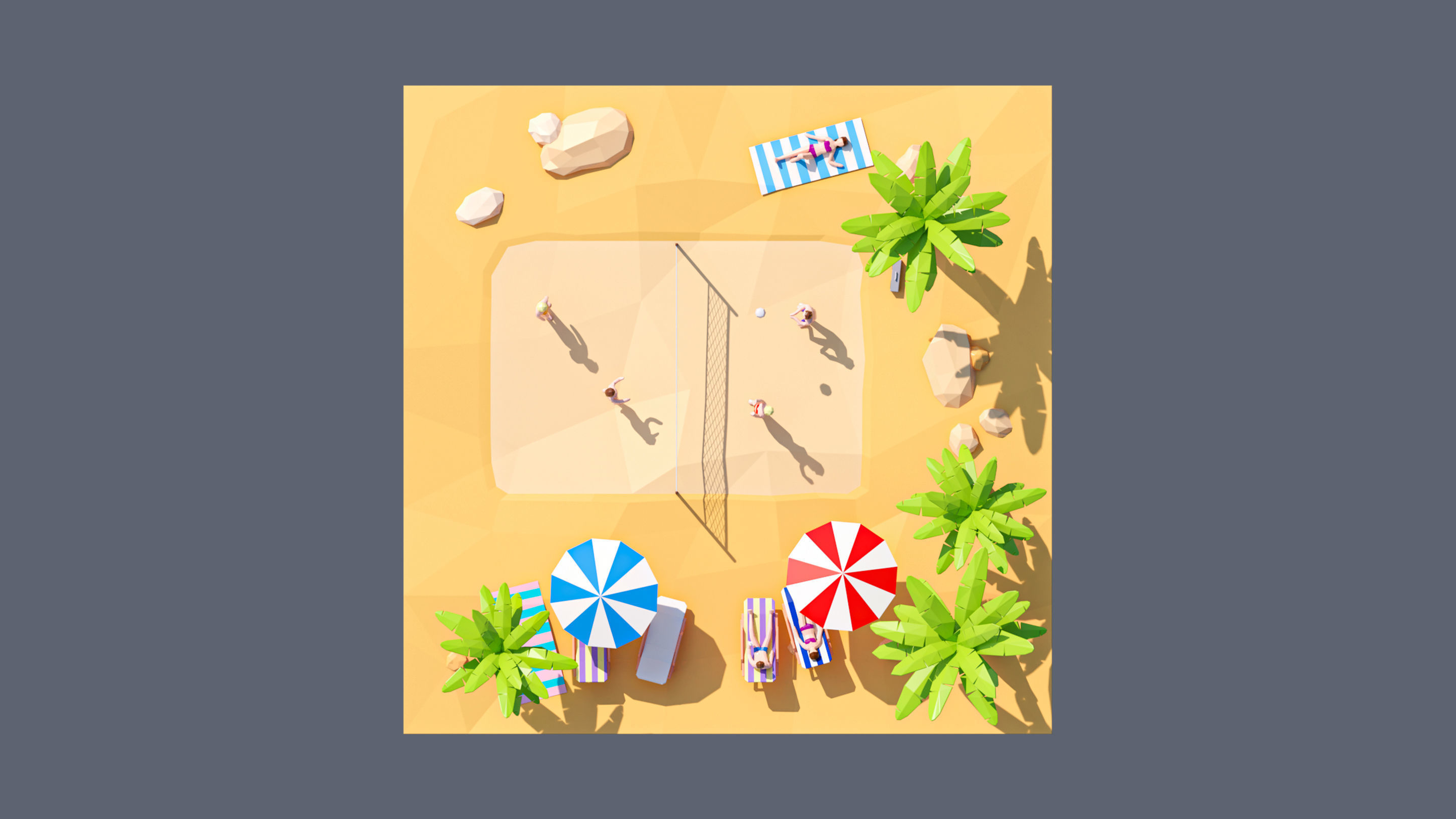 land 40A Low-poly 3D model_4