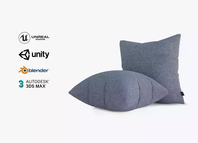 Cushion Rice Stitch Grey