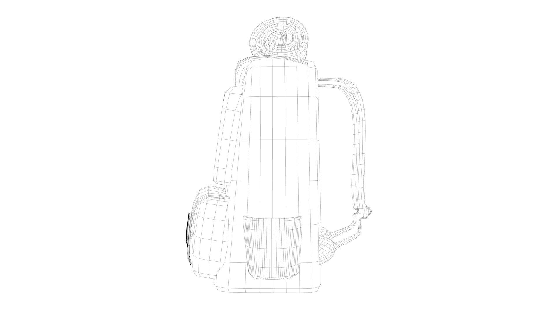 Cartoon Backpack Low-poly 3D model_12