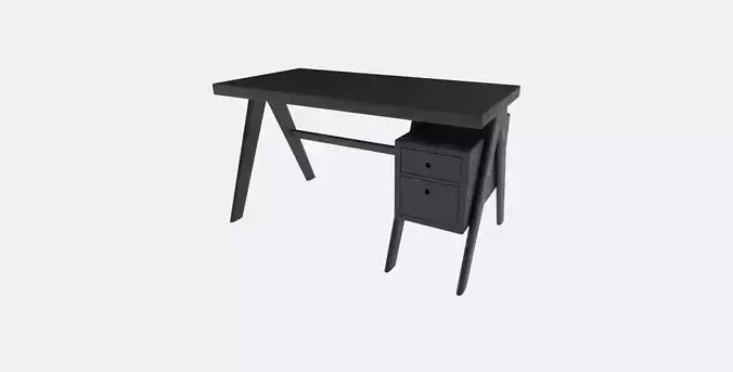 Office Table Low-poly 3D model