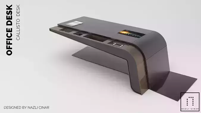 3Ds Max Office Desk Design Callisto