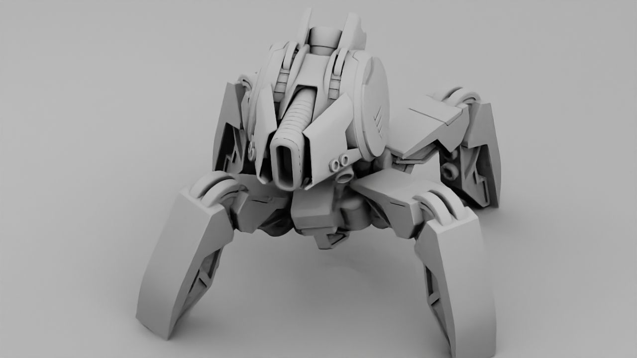 Spider Droid rigged character 3D model_34