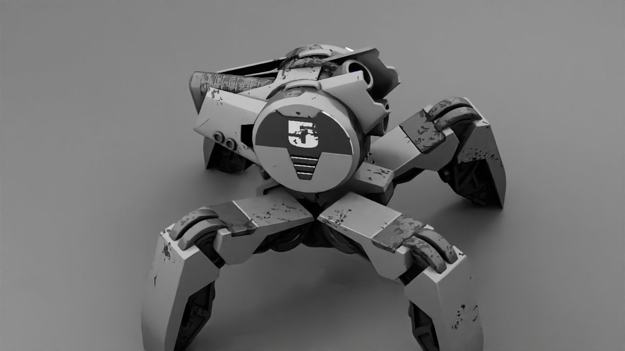 Spider Droid rigged character 3D model_20