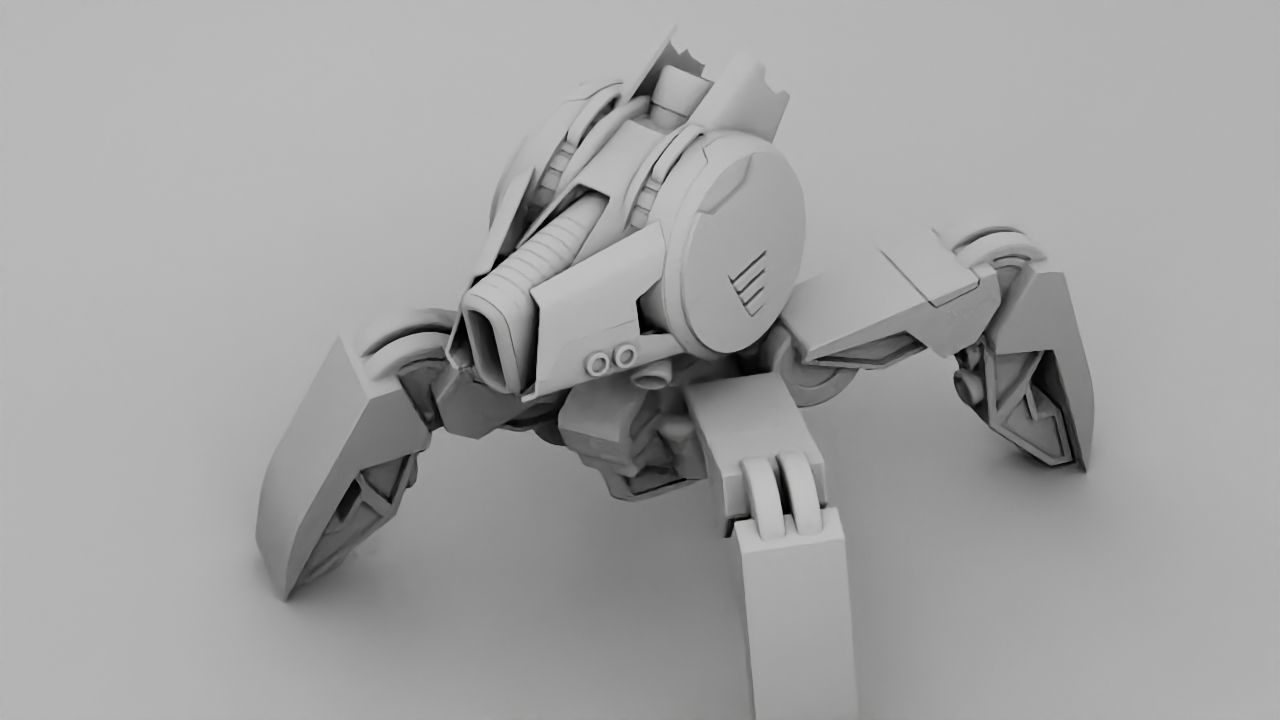 Spider Droid rigged character 3D model_33