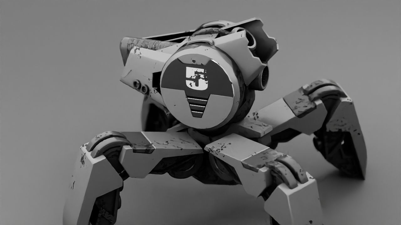 Spider Droid rigged character 3D model_12