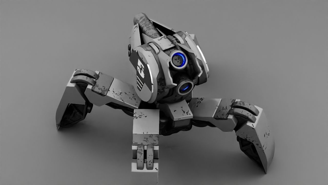 Spider Droid rigged character 3D model_19
