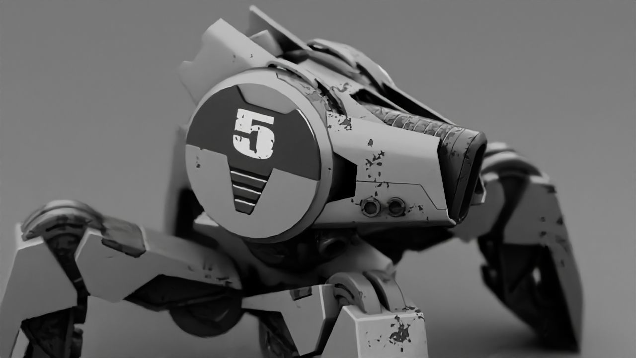 Spider Droid rigged character 3D model_6