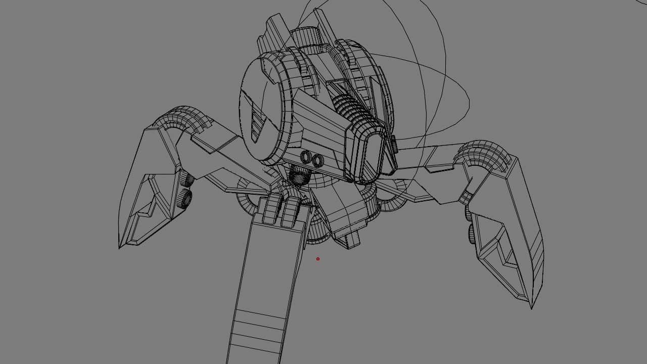 Spider Droid rigged character 3D model_35