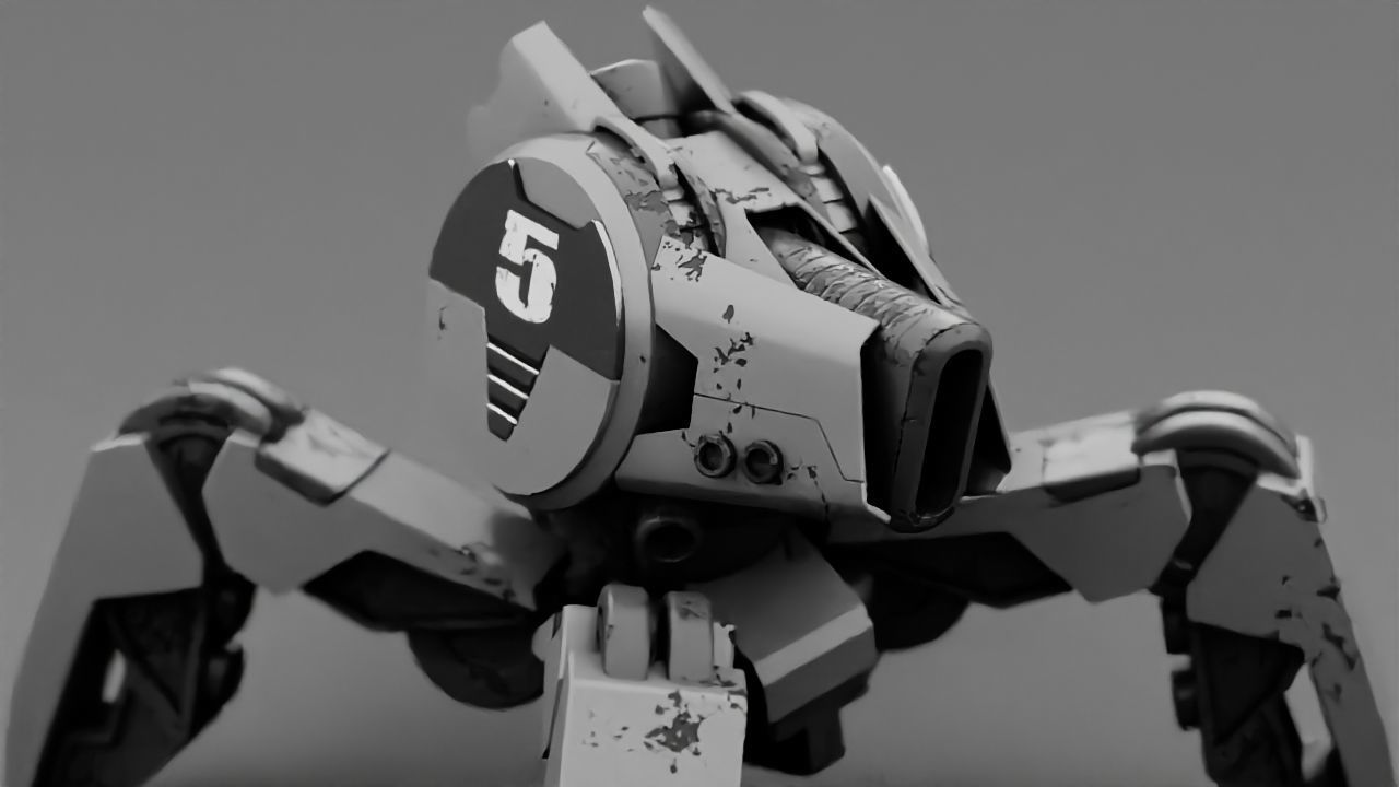 Spider Droid rigged character 3D model_5