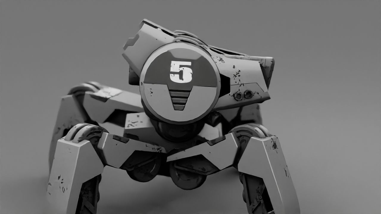 Spider Droid rigged character 3D model_7