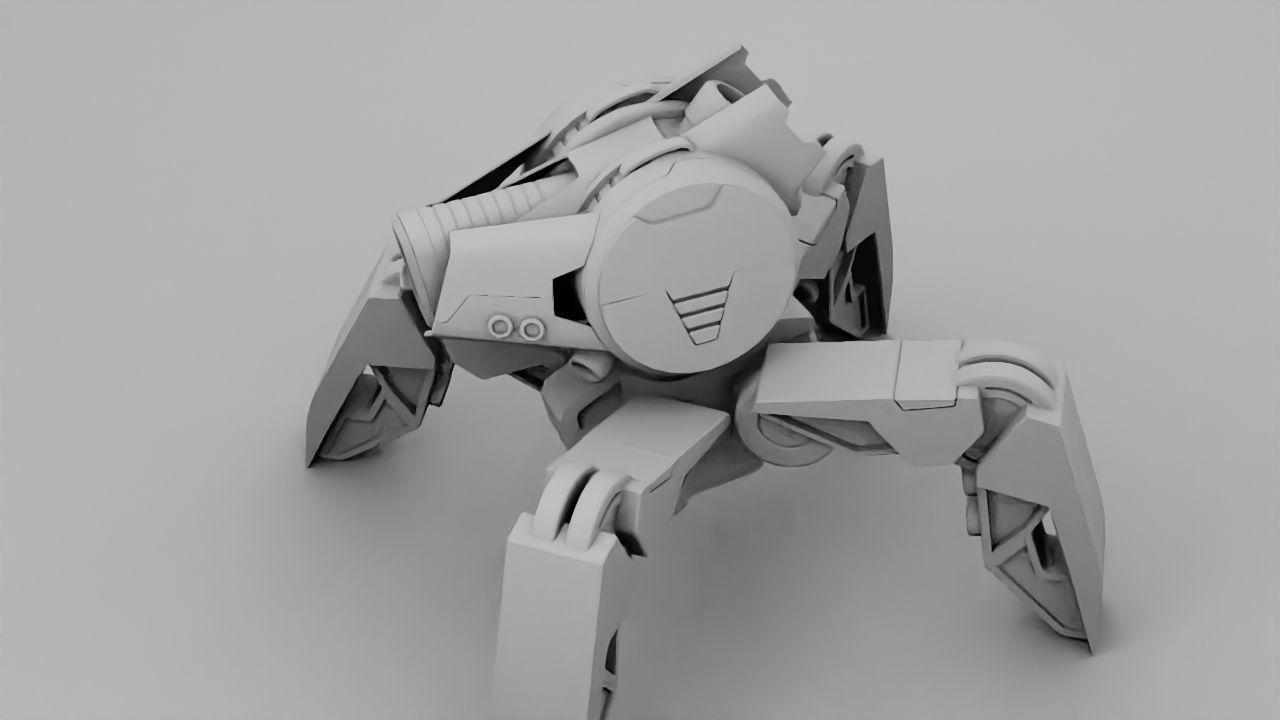 Spider Droid rigged character 3D model_32
