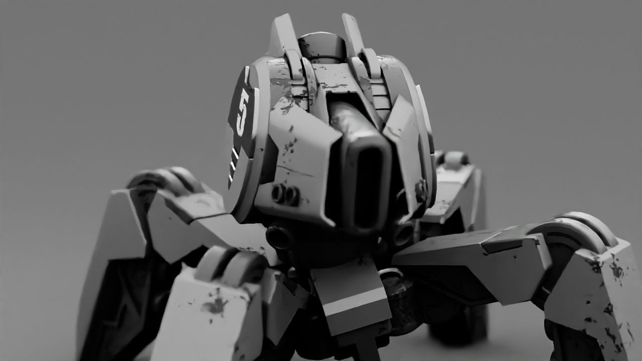 Spider Droid rigged character 3D model_4