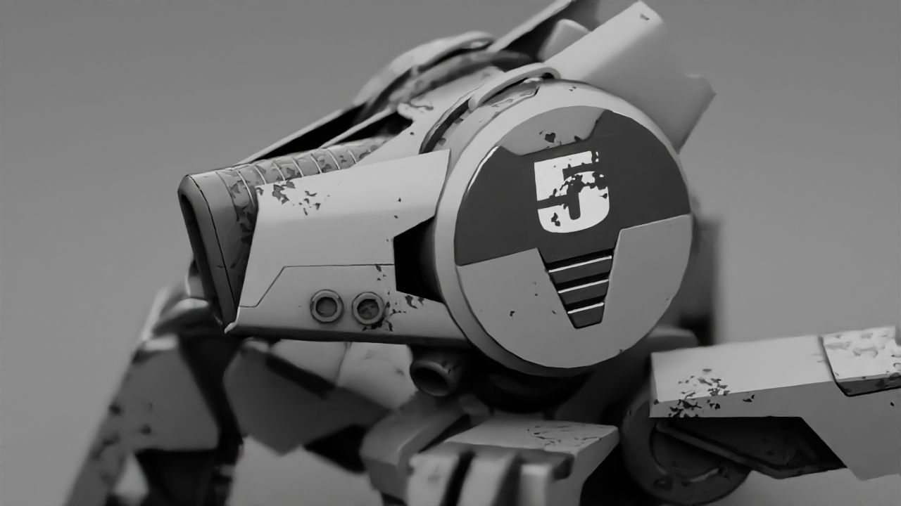 Spider Droid rigged character 3D model_1