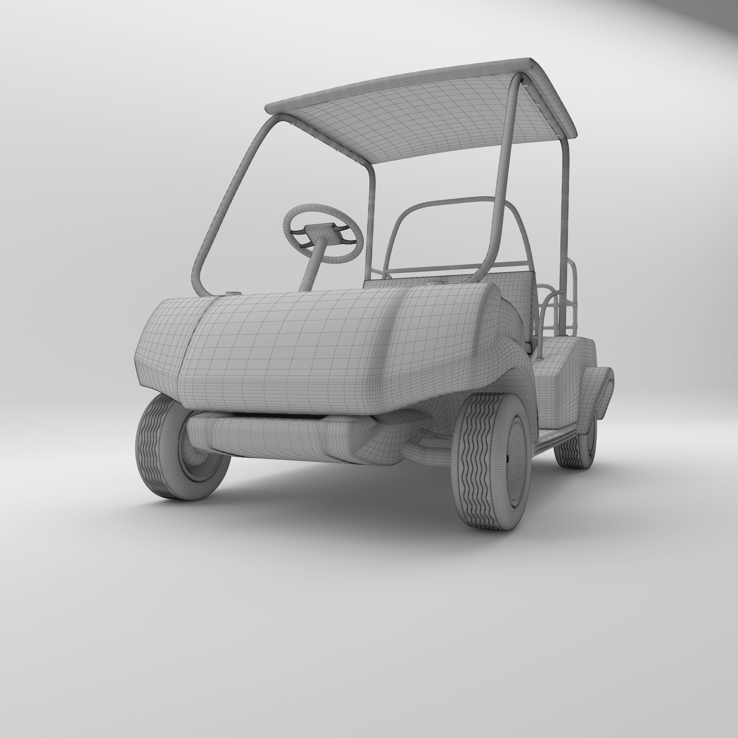 Golf Car 1 3D model_7