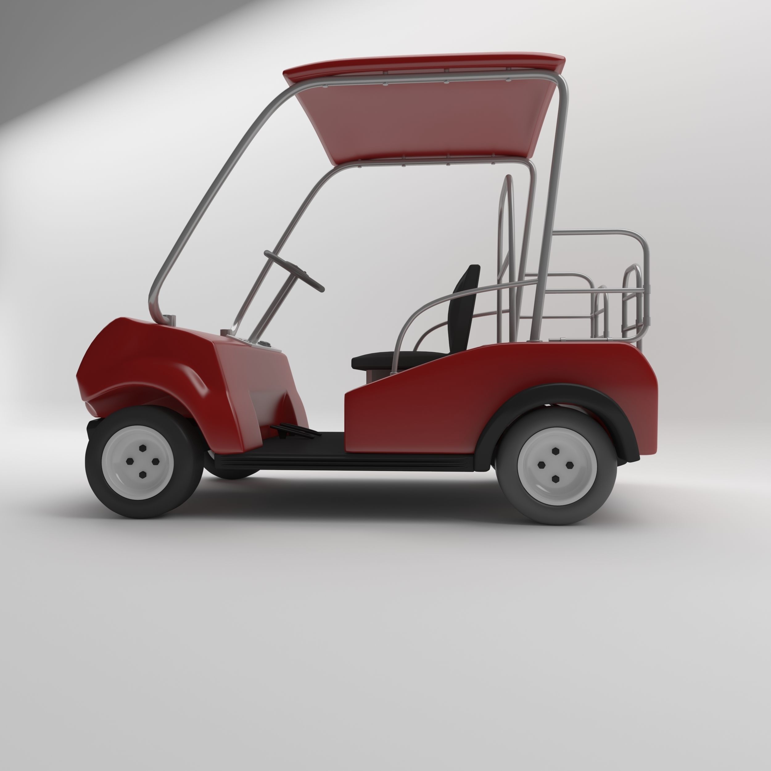 Golf Car 1 3D model_10
