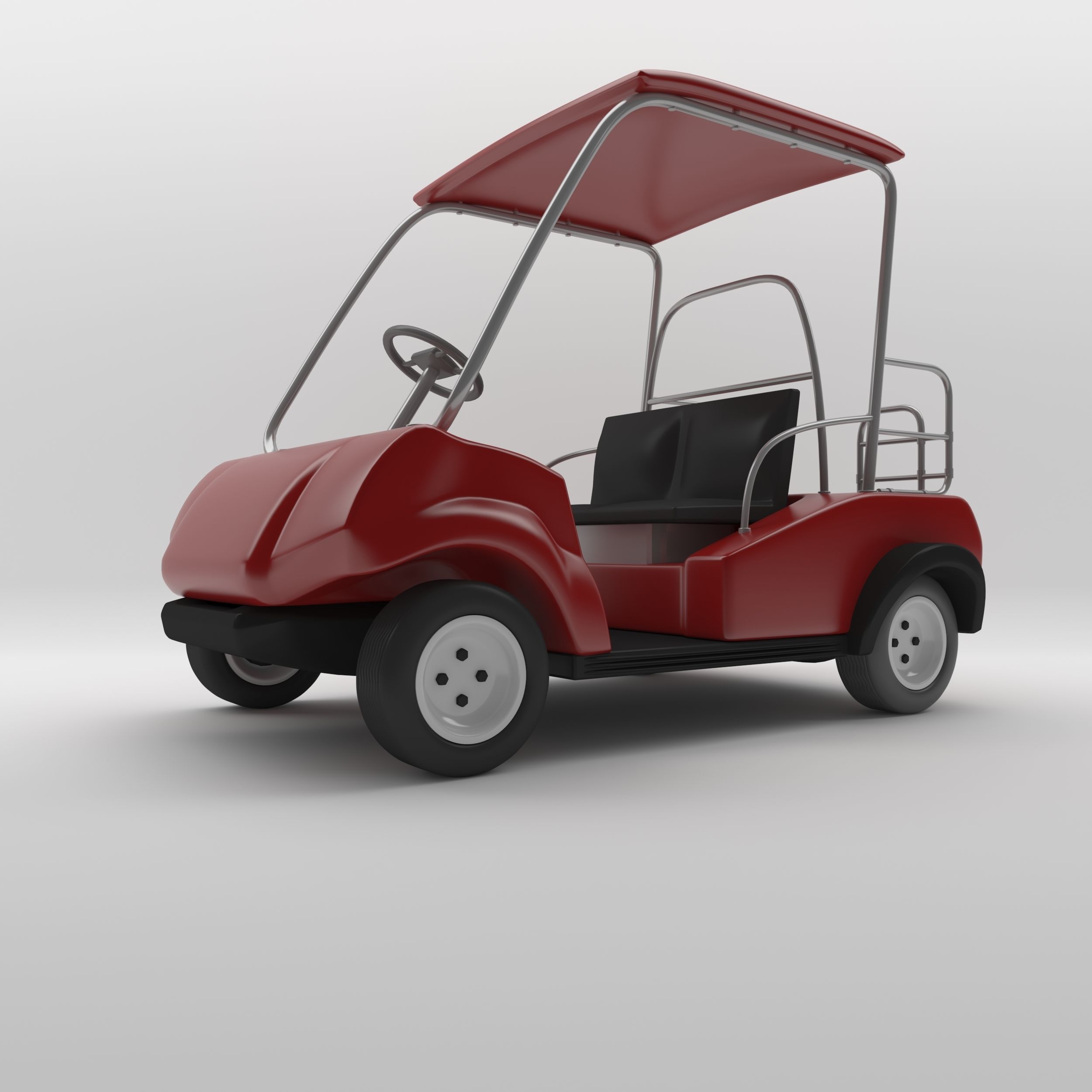 Golf Car 1 3D model_8