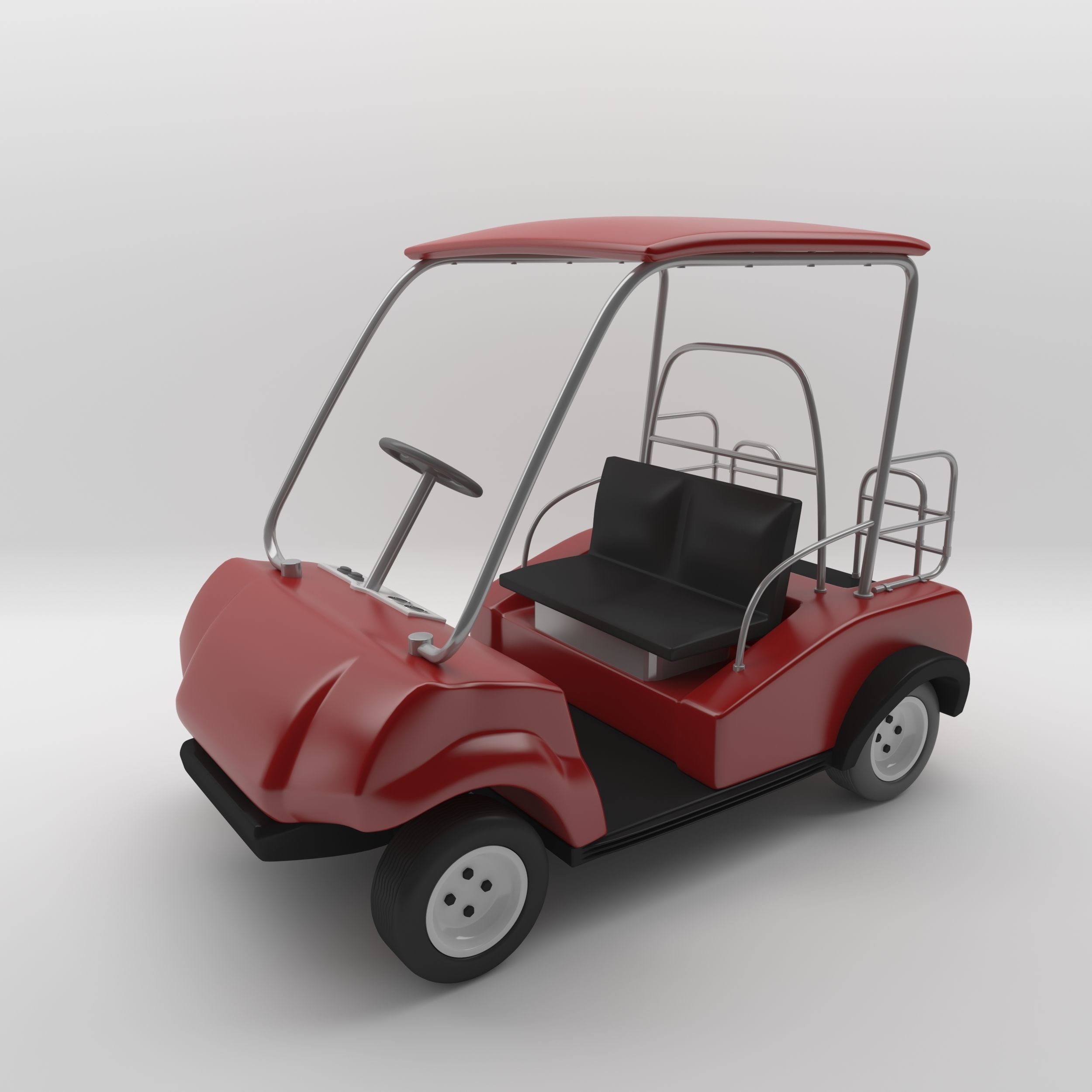 Golf Car 1 3D model_2