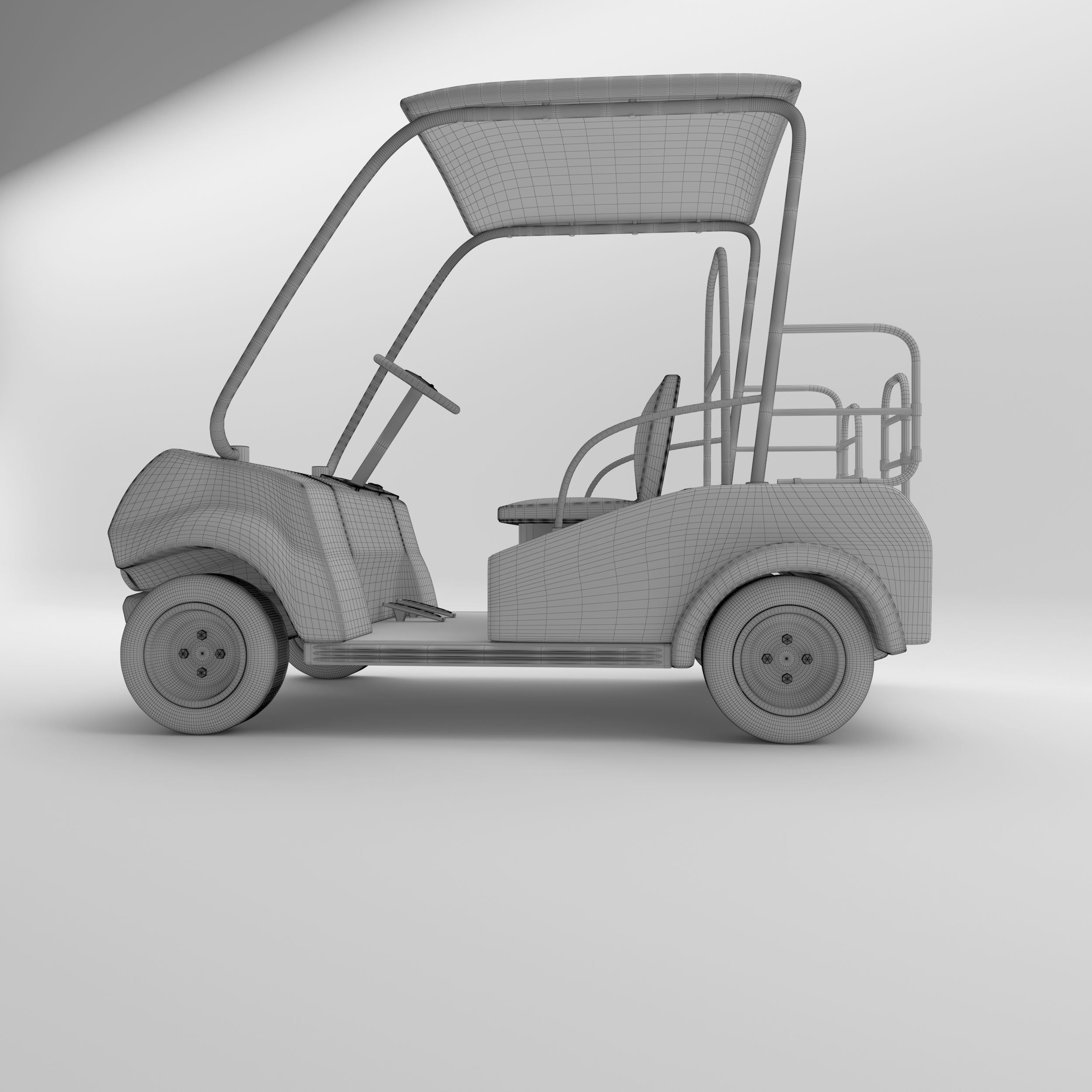 Golf Car 1 3D model_11