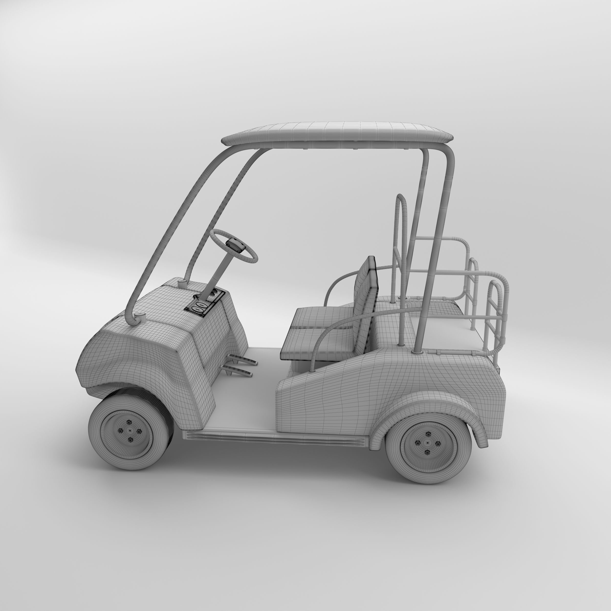 Golf Car 1 3D model_5