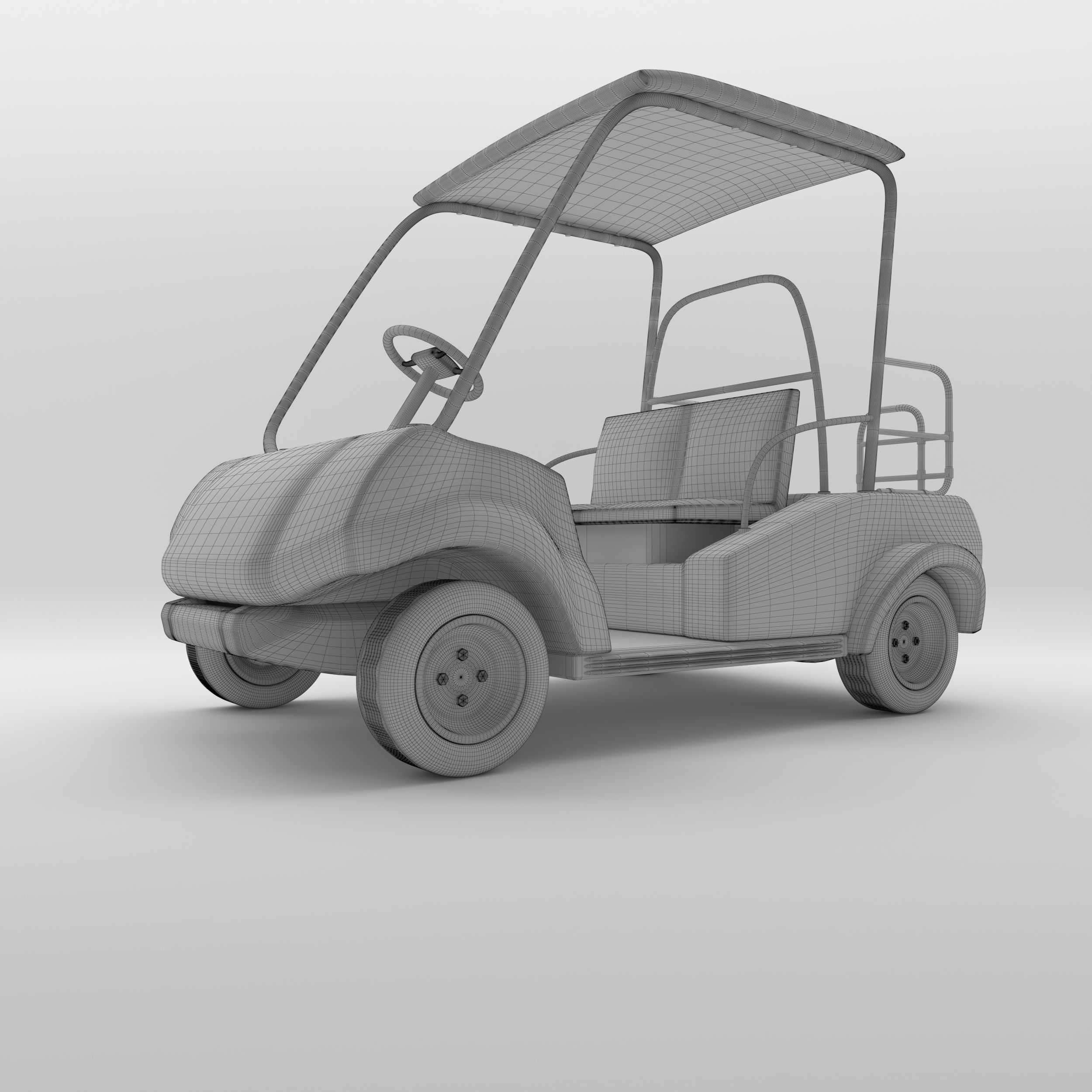 Golf Car 1 3D model_9