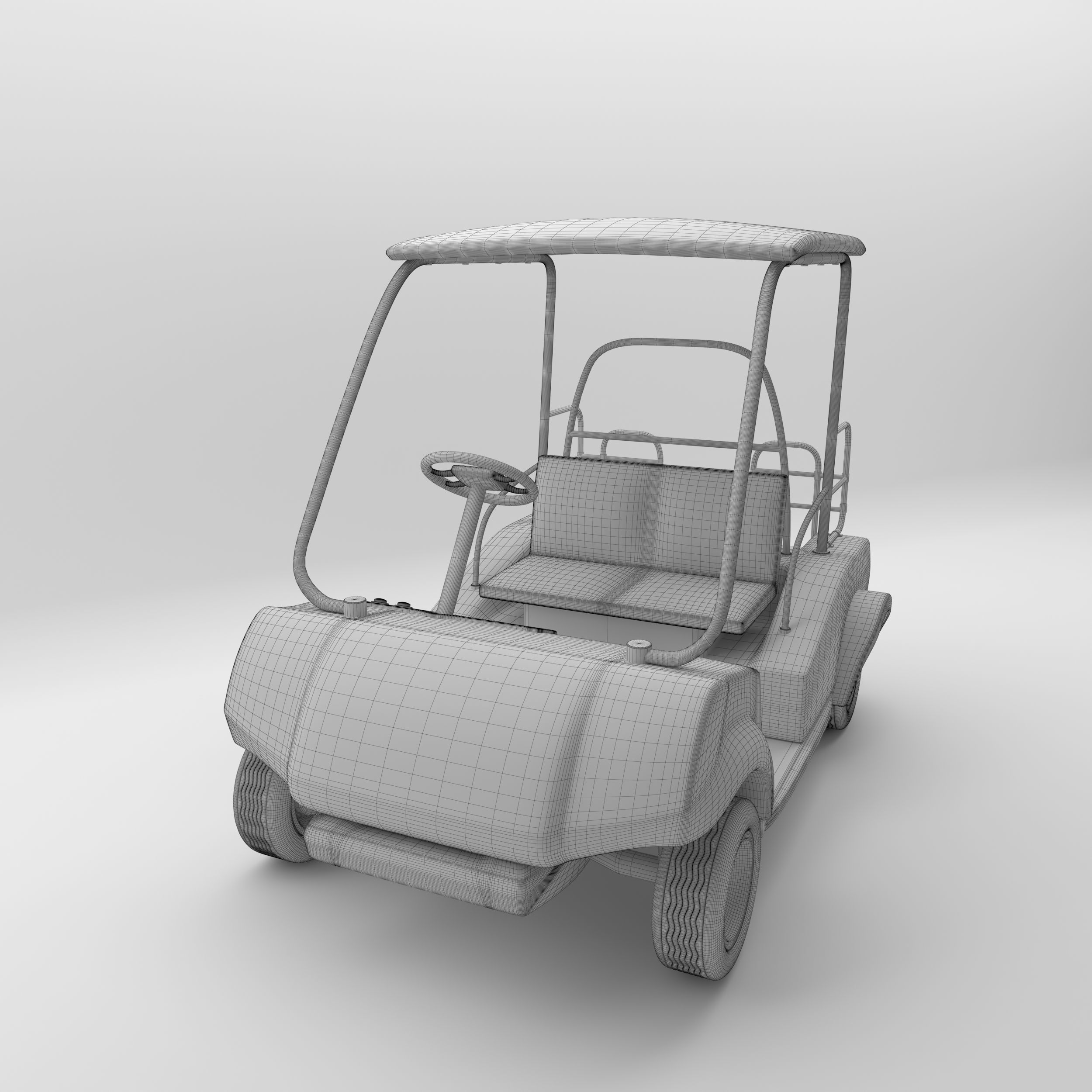 Golf Car 1 3D model_1