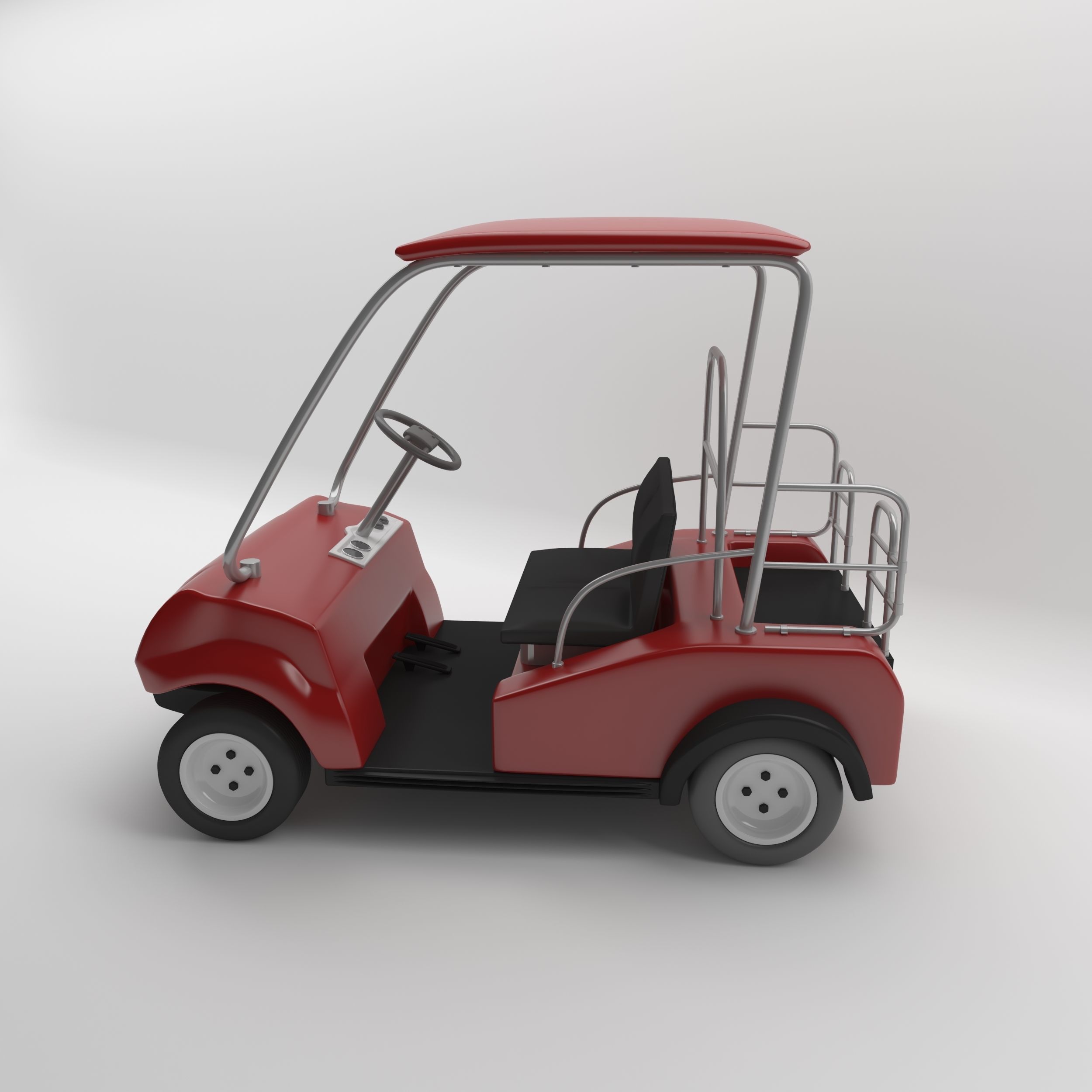 Golf Car 1 3D model_4