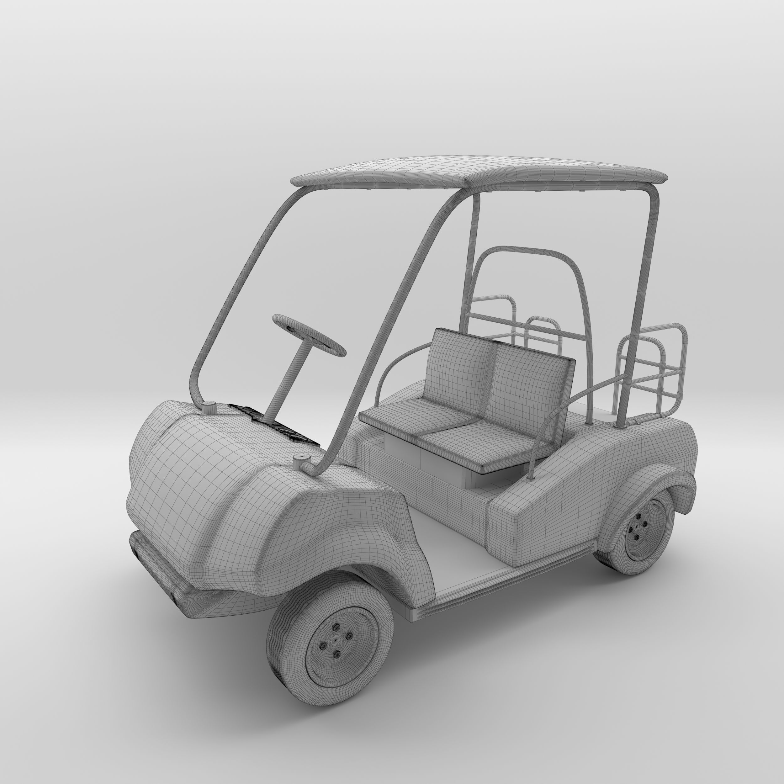 Golf Car 1 3D model_3