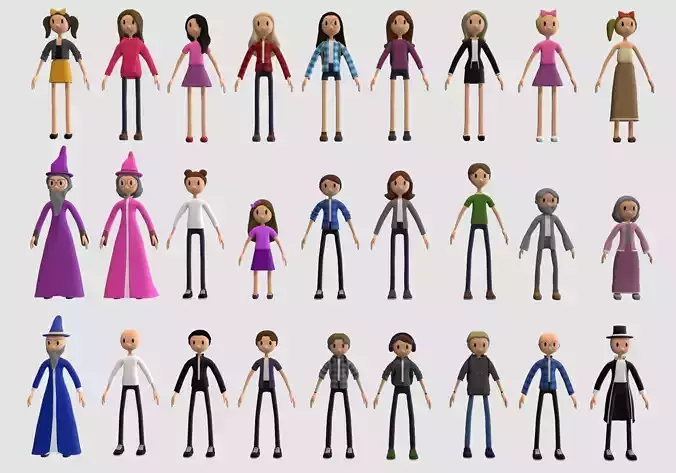 cartoon characters collection