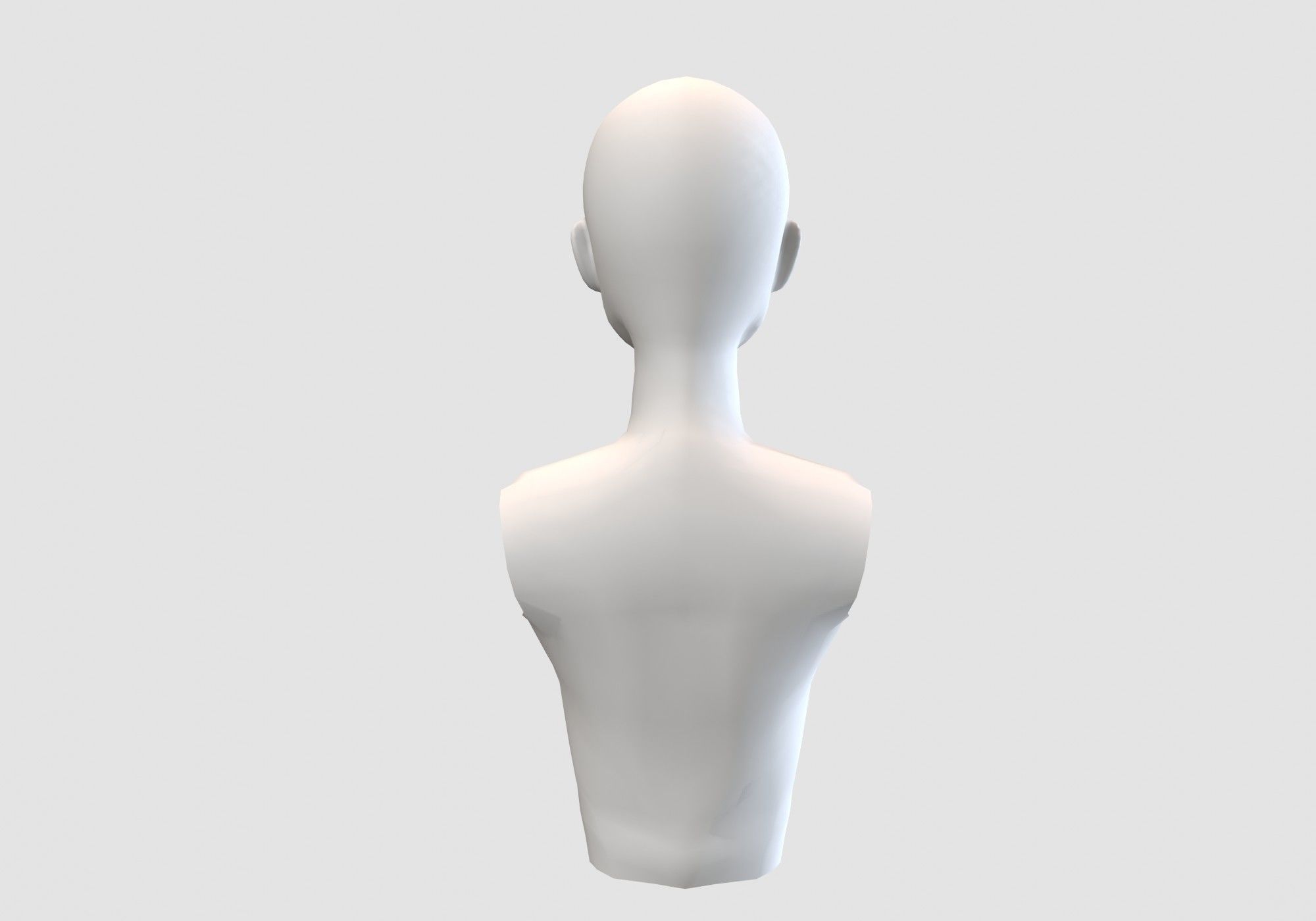 male upper body  3D model_4