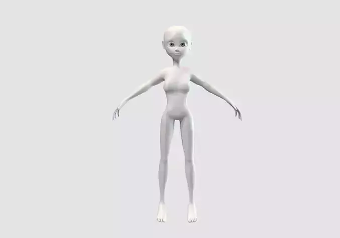 female cartoon body 