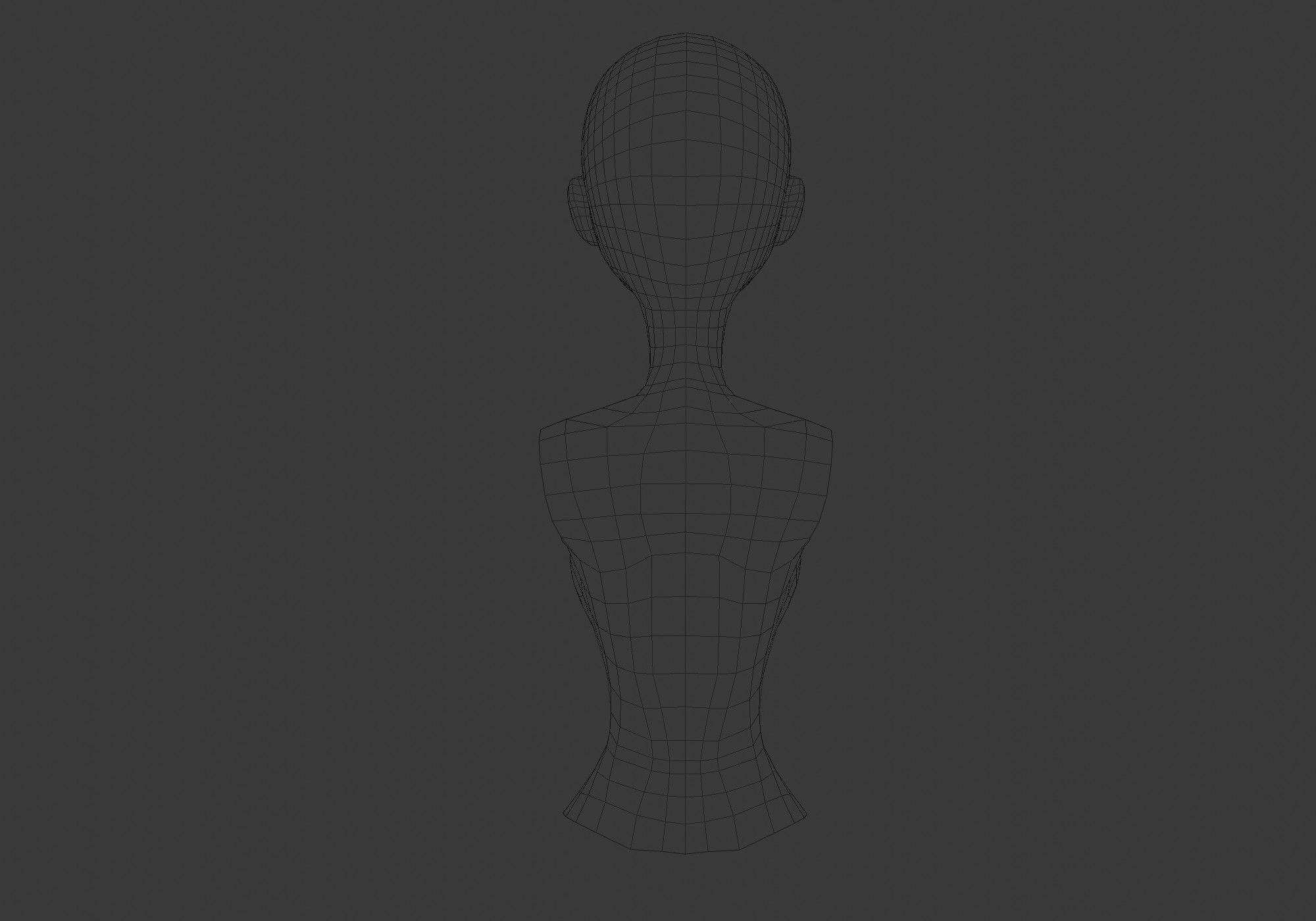 female body torso 3D model_9