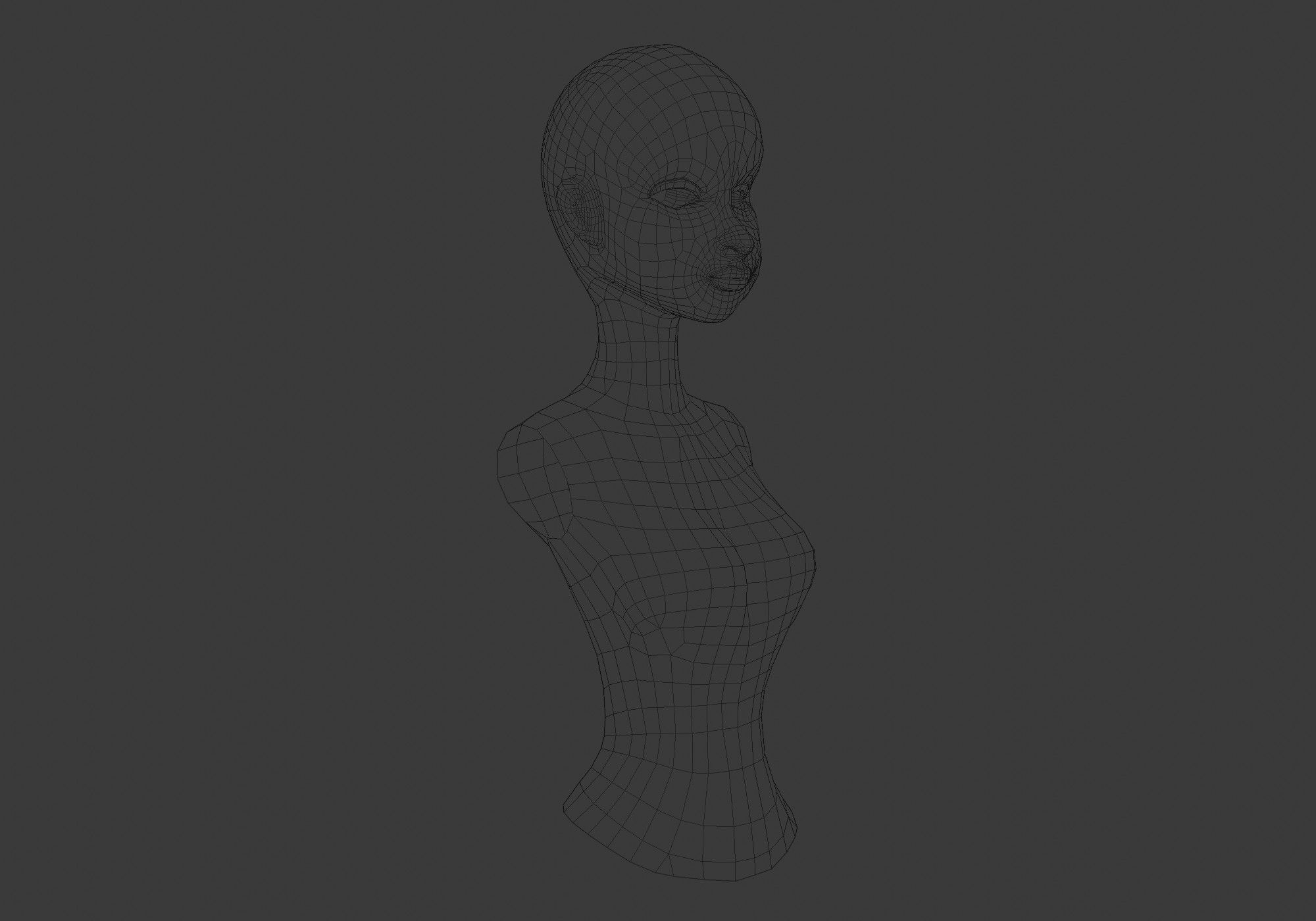 female body torso 3D model_6