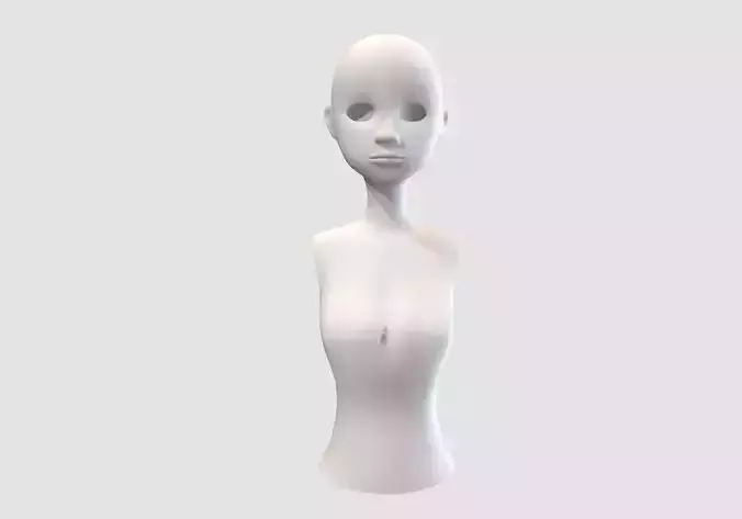 cartoon female torso 