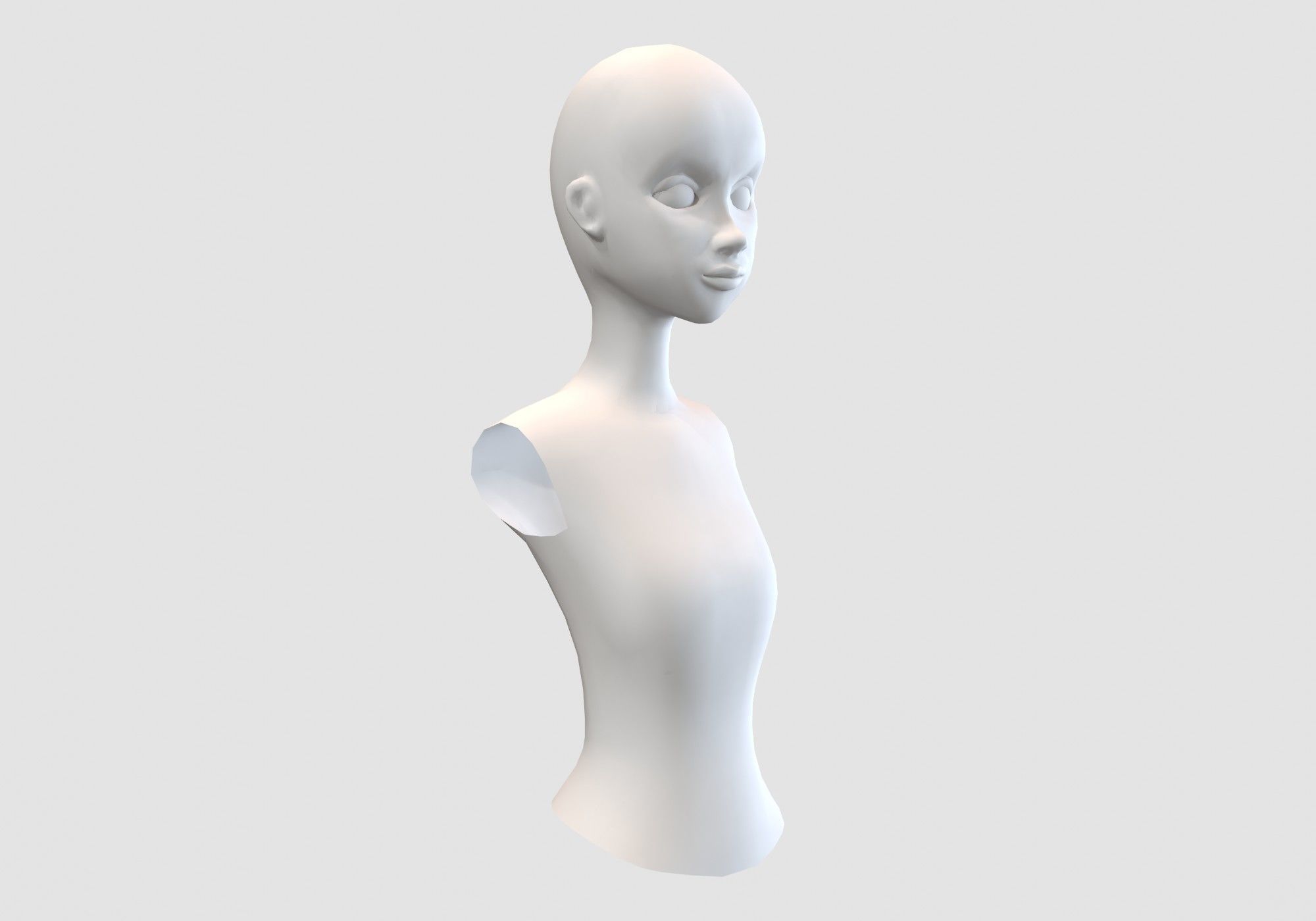 basic female torso 3D model_1