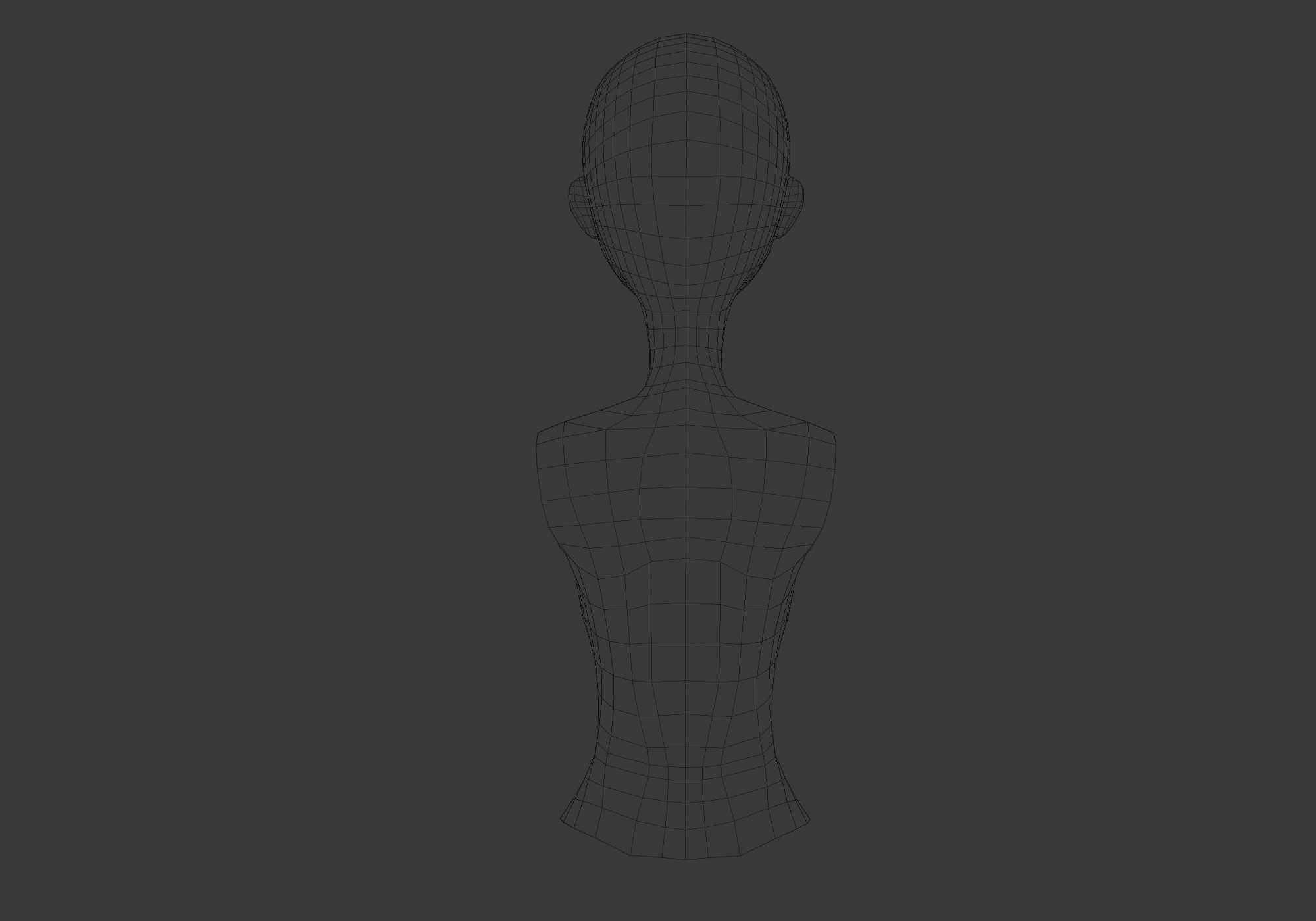basic female torso 3D model_9