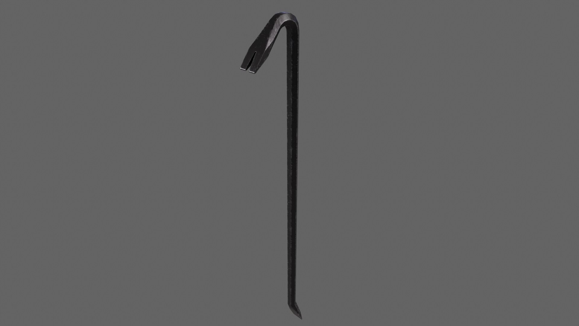 PBR Crowbar Low-poly 3D model_10