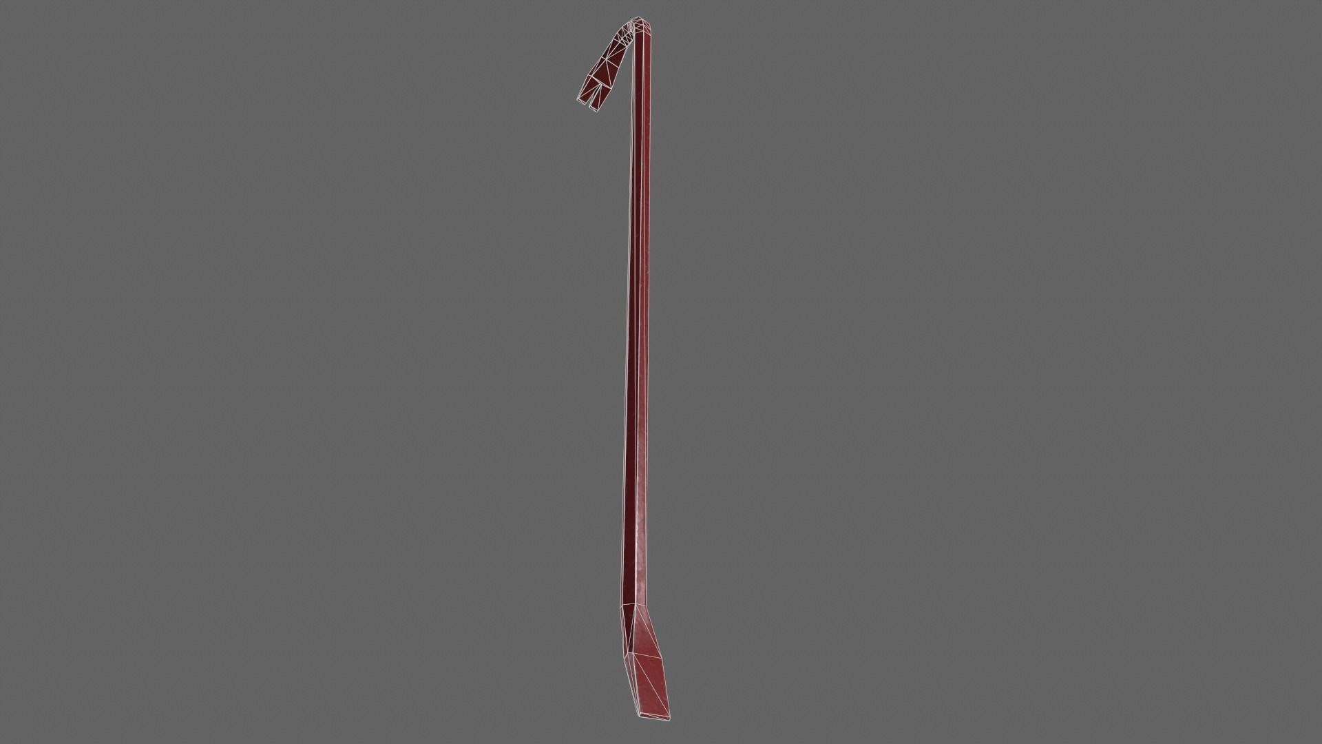 PBR Crowbar Low-poly 3D model_13