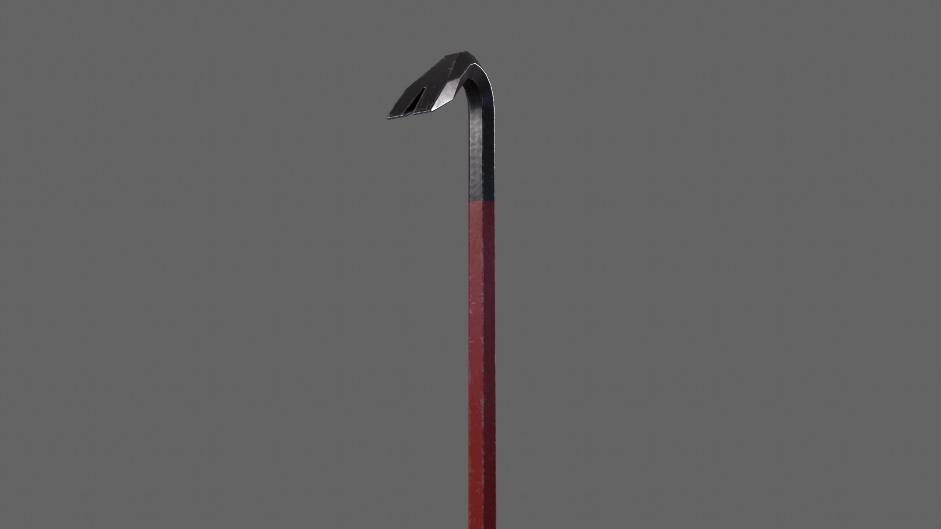 PBR Crowbar Low-poly 3D model_8