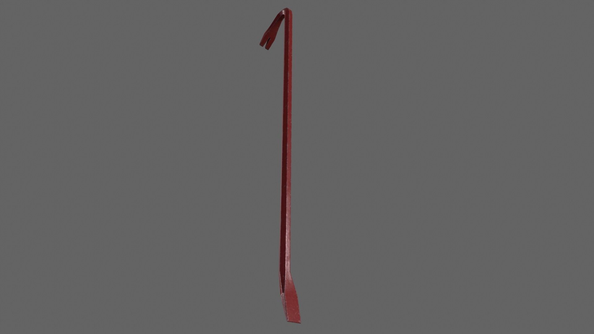 PBR Crowbar Low-poly 3D model_12