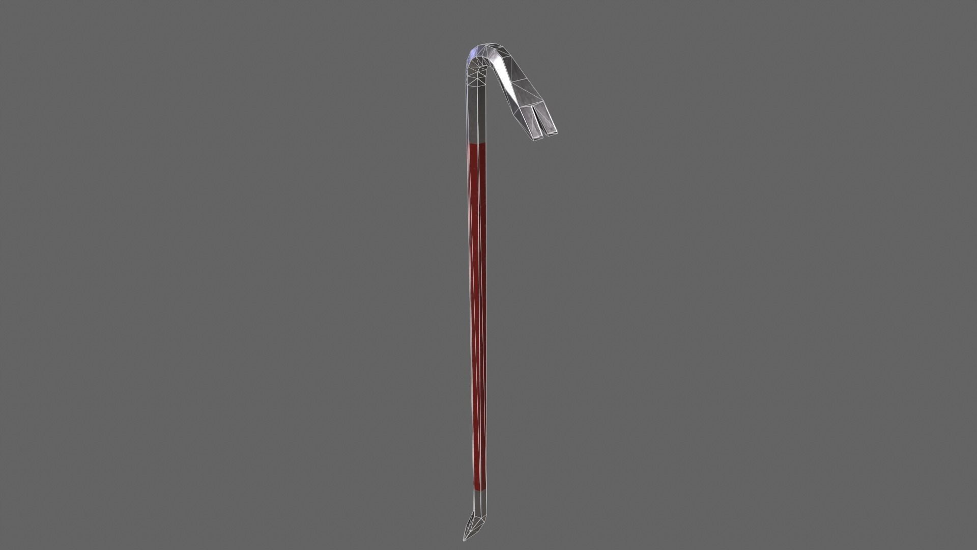 PBR Crowbar Low-poly 3D model_7