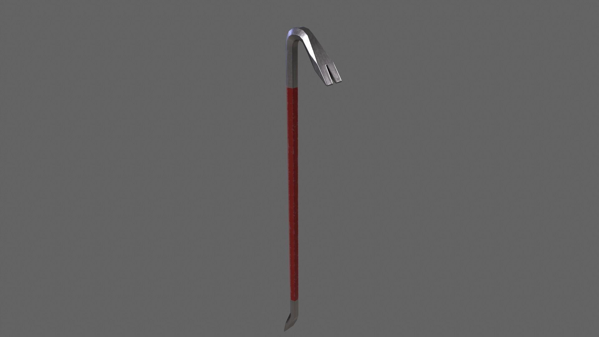 PBR Crowbar Low-poly 3D model_6