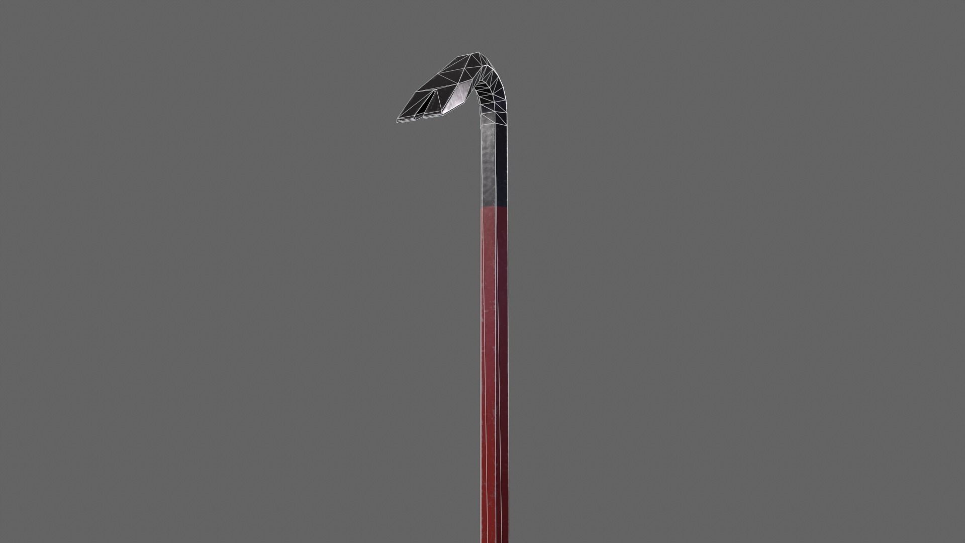 PBR Crowbar Low-poly 3D model_9