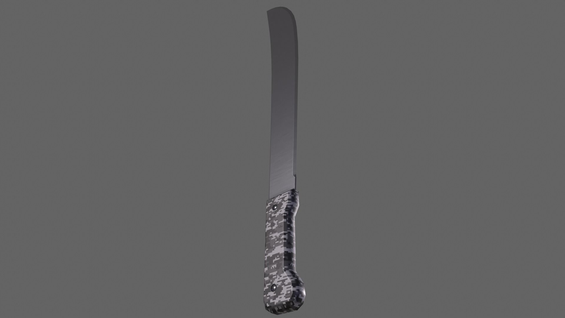 PBR Machete Low-poly 3D model_7