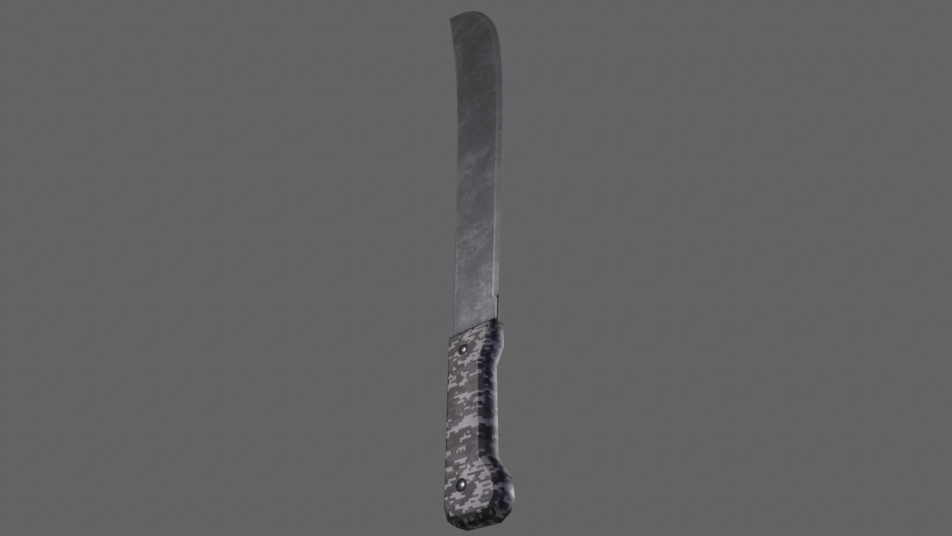PBR Machete Low-poly 3D model_8